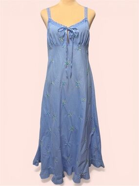 Vintage Victoria’s Secret Light Blue Embroidered Nightgown